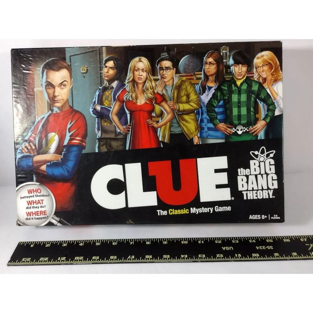 Clue The Big Bang Theory Edition Hasbro 2013 Mystery Board Game Complete